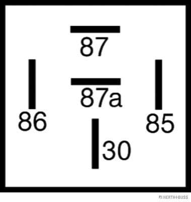 Jakoparts 75613197 Relais, Arbeitsstrom Wechsler 12V/30A von Herth+Buss