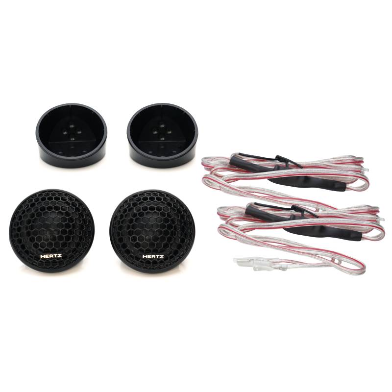 Hertz C 26 – 26-mm Hochtöner-Paar mit Tetolon-Kalotte, 120W Peak, breiter Hochfrequenzgang für OEM-Upgrade-Systeme von Hertz