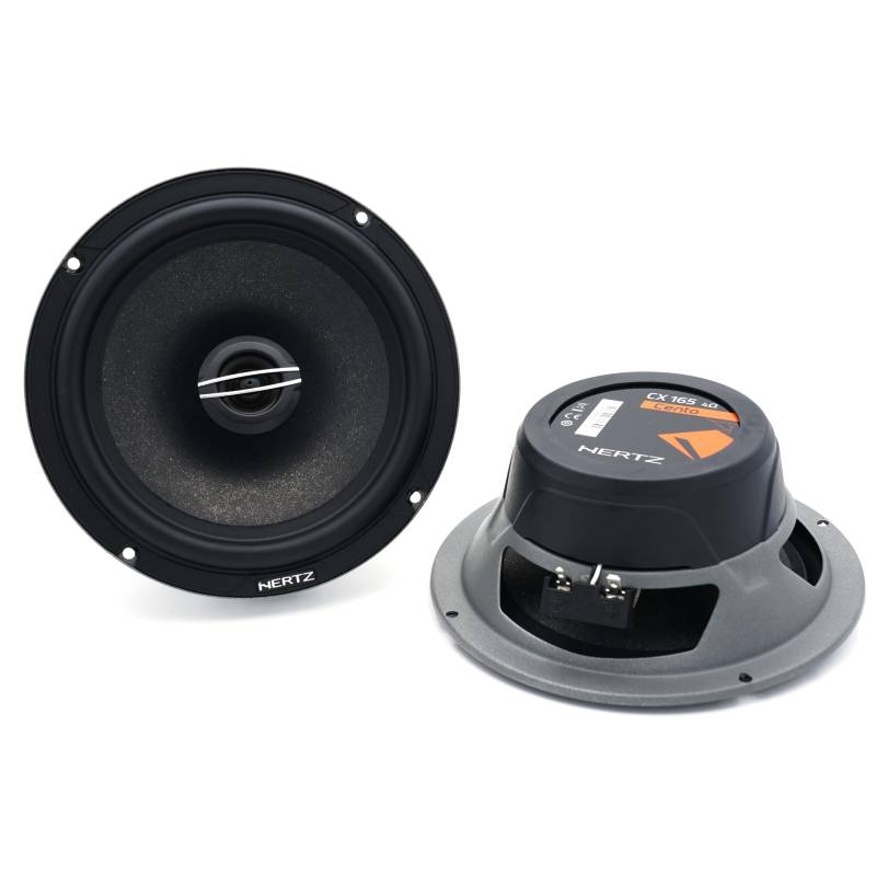 Hertz CX 165 – 165-mm 2-Wege-Koaxiallautsprecher-Paar mit 24-mm-PEI-Hochtöner und Polypropylen-Tieftöner, 210W Peak, OEM-kompatibles Design von Hertz