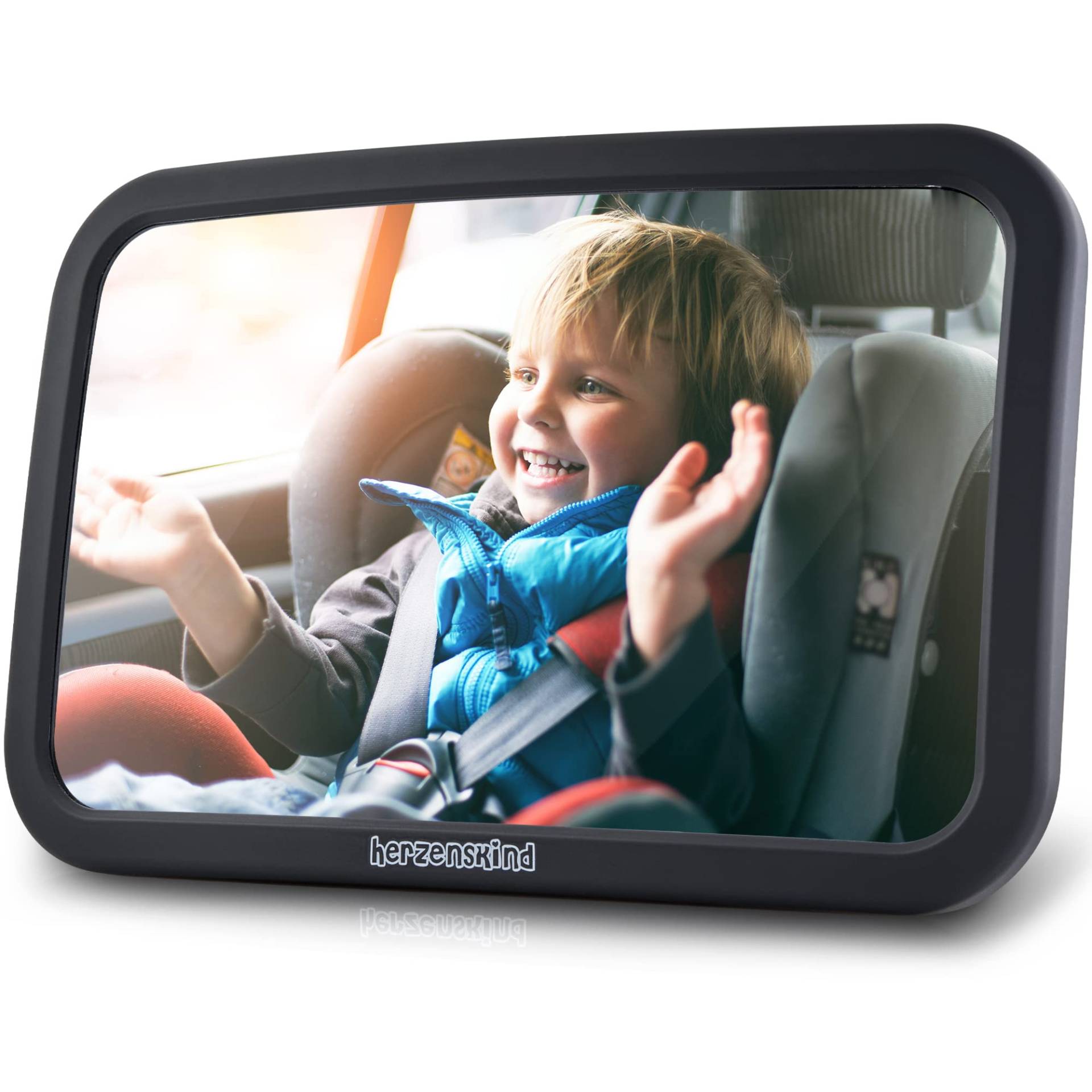 HerzensKind Autospiegel für Babys im Rücksitz. Perfekte Übersicht. Rücksitzspiegel mit mattem Finish ohne Einzelteile HerzensKind Autospiegel für Babys im Rücksitz. Perfekte Übersicht. Rücksitzspiegel mit mattem Finish ohne Einzelteile von HerzensKind