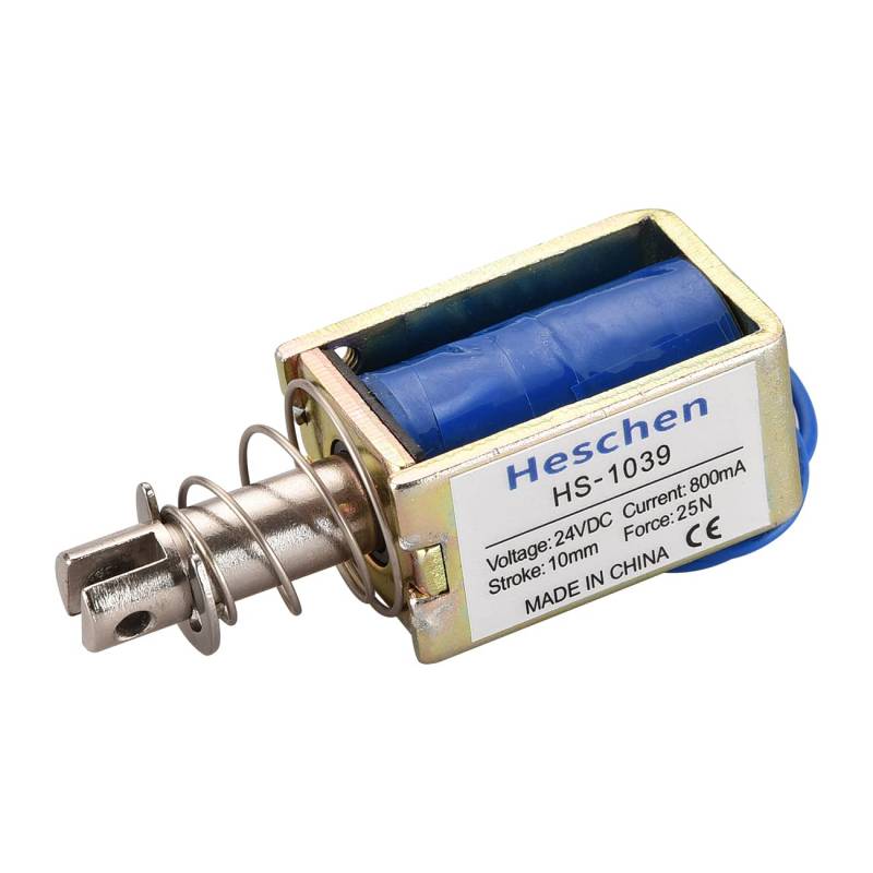 Hechen Elektromagnet, HS-1039, DC24V, 25N, 10mm Hub, Pull Typ, Open Frame Türschloss von Heschen