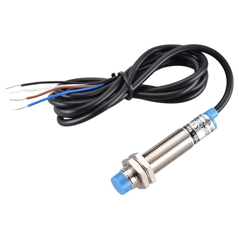 Heschen M12 Induktiver Näherungssensorschalter, nicht abgeschirmt, LJ12A3-4-Z/CX, Detektor 4 mm, 10-30 V DC 200 mA, NPN NO+NC, 4 Drähte von Heschen