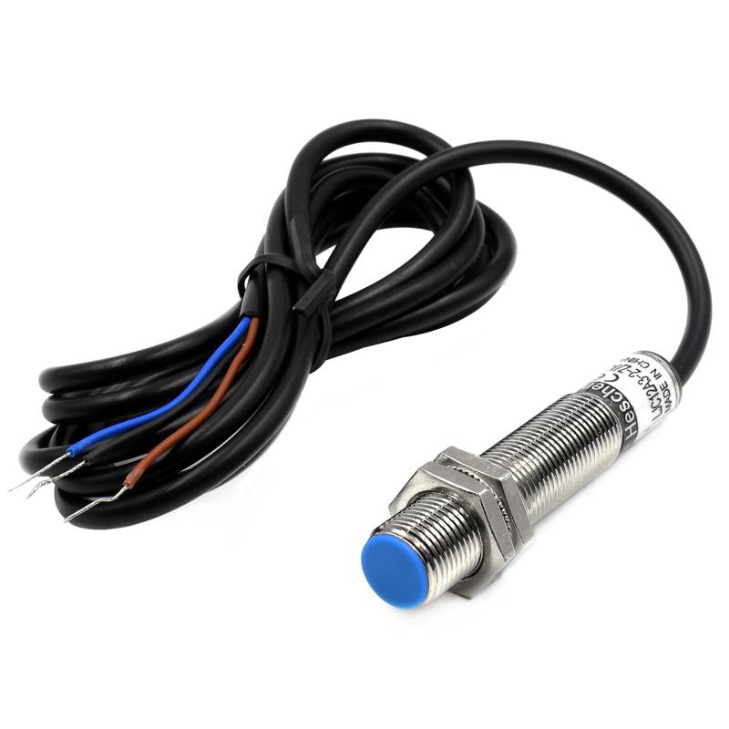 Heschen M12 Kapazitiver Näherungssensor Schalter Schildtyp LJC12A3-2-Z/BY Detektor 1-2mm 10-30VDC 200mA PNP Normalerweise Offen(NO) 3 Drähte von Heschen