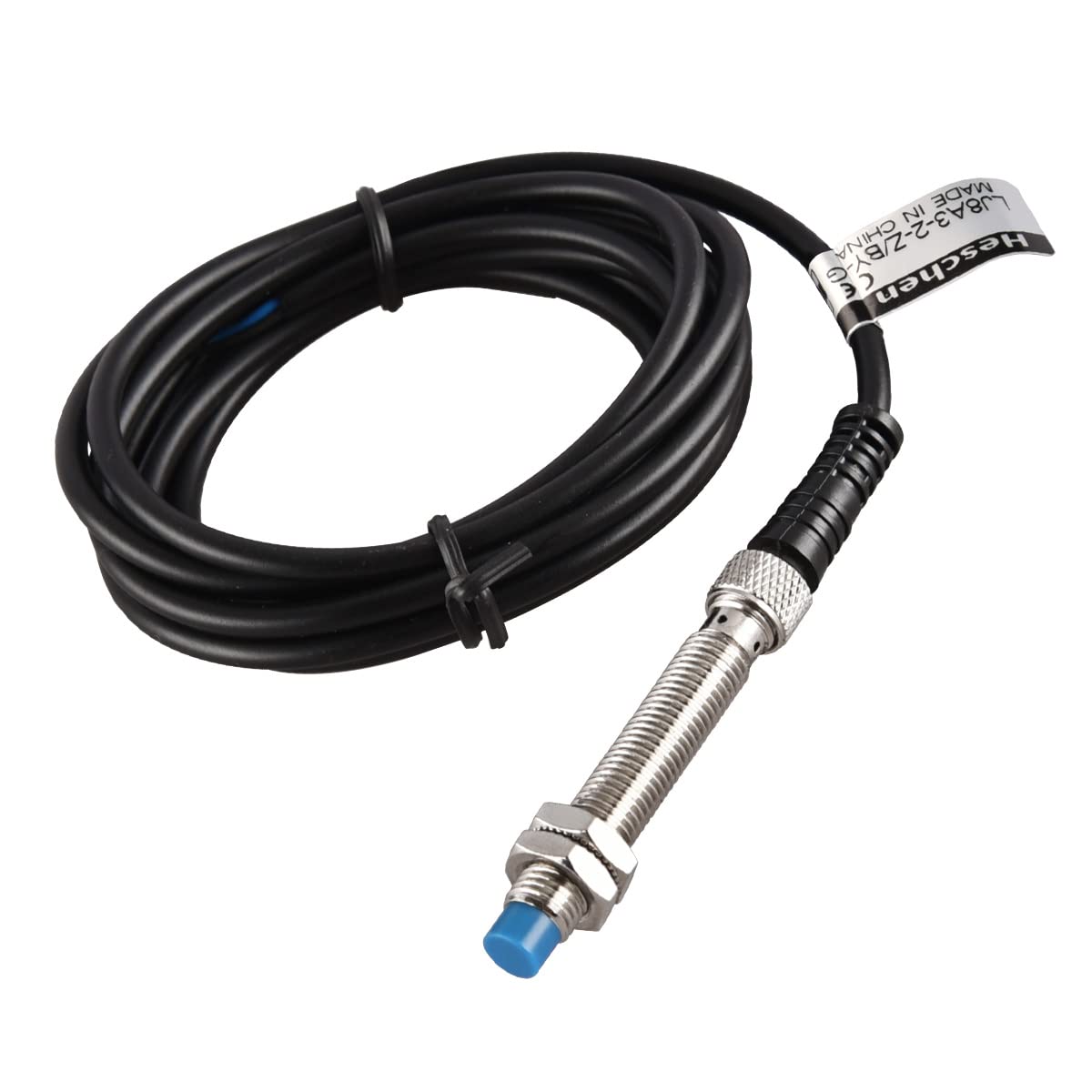 Heschen M8 Induktiver Näherungssensor-Schalter, Nicht-Abschirmungstyp, LJ8A3-2-Z/BY-G-DC5V, Detektor 2mm, 5VDC 200mA, PNP normalerweise offen (NO), 3 Drähte von Heschen