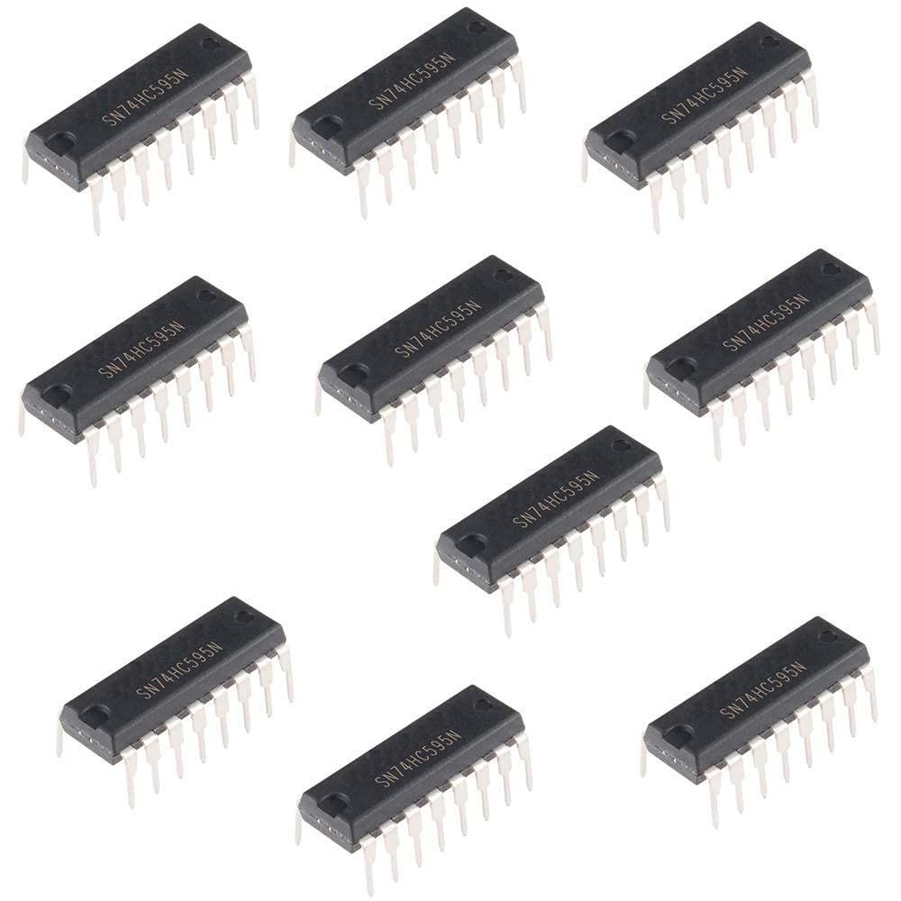 HeyNana - 10 Stück Schieberegler SN74HC595N Shift Register 8-Bit 74HC595 DIP-16 74595 HeyNana - 10 Stück Schieberegler SN74HC595N Shift Register 8-Bit 74HC595 DIP-16 74595 von HeyNana