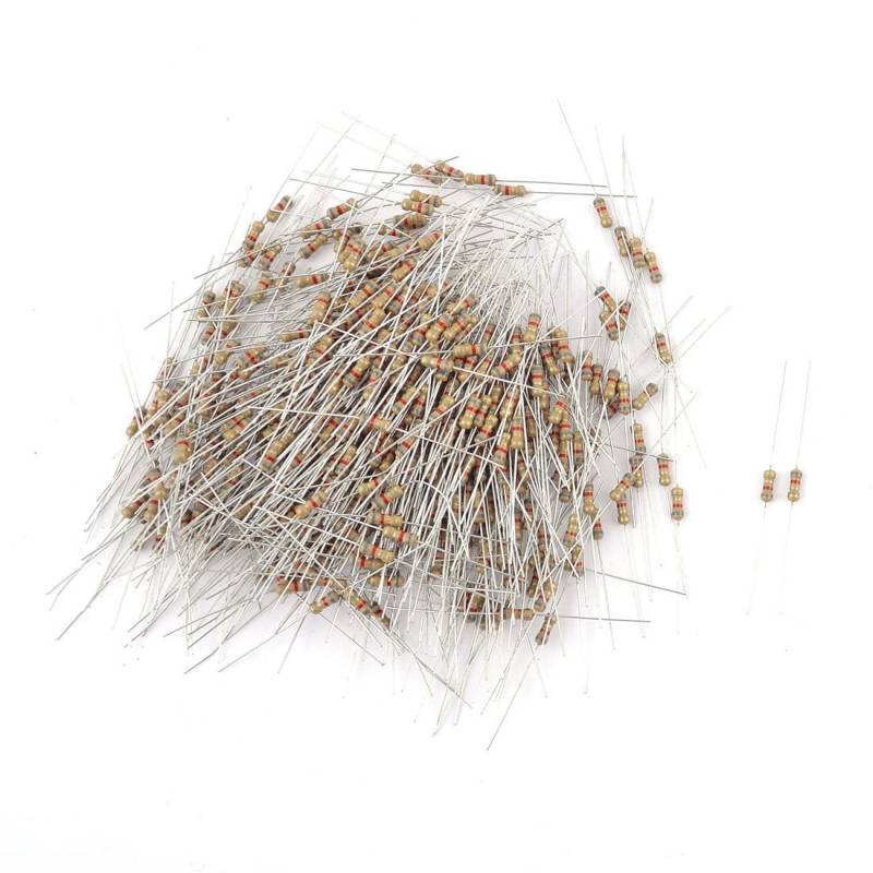 HeyNana - 50 Stück 1/4 W 1,5 m Ohm Metallfolie fester Widerstand 0,01 ± 1% Toleranz von HeyNana
