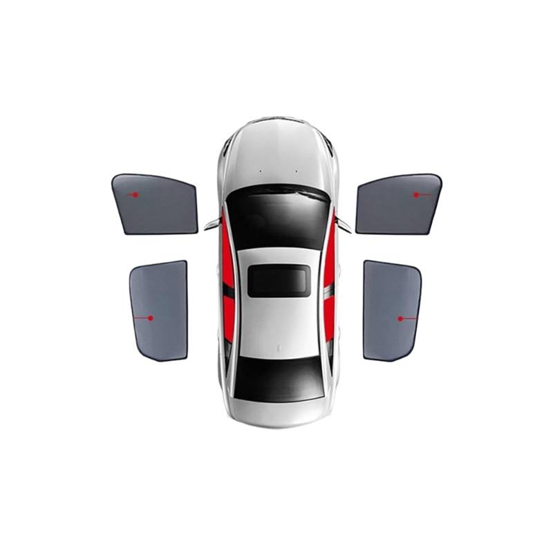 Auto Vorhänge Für 2 Serie F45 218i 220i 2013-2021Auto Sonnenschutz Visier Frontscheibe Vorhang Hinten Seite Baby Fenster Sonnenschutz Schild Auto Fenster Sonnenschutz(4PCS Front Rear) von Hgkqbomb
