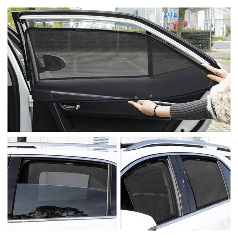 Auto Vorhänge Für 5er F10 2010 2011 2012 2013 2014 2015 2016 Auto Sonnenschutz Visier Frontscheibe Rahmen Vorhang Baby Heckseitenfenster Sonnenschutz Schild Auto Fenster Sonnenschutz(2PCS Rear Windows von Hgkqbomb