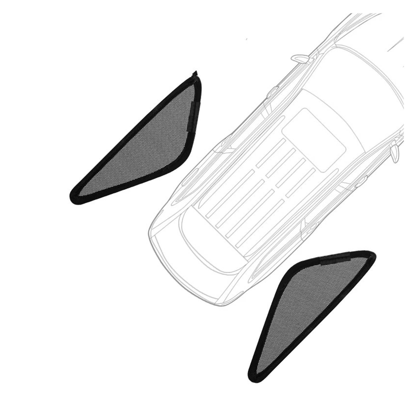 Auto Vorhänge Für CRV Für CR-V IV 2012 2013 2014 2015 2016 Magnetische Auto Sonnenschutz Schild Frontscheibe Vorhang Fenster Sonnenschutz Visier Auto Fenster Sonnenschutz(Triangular Windows) von Hgkqbomb