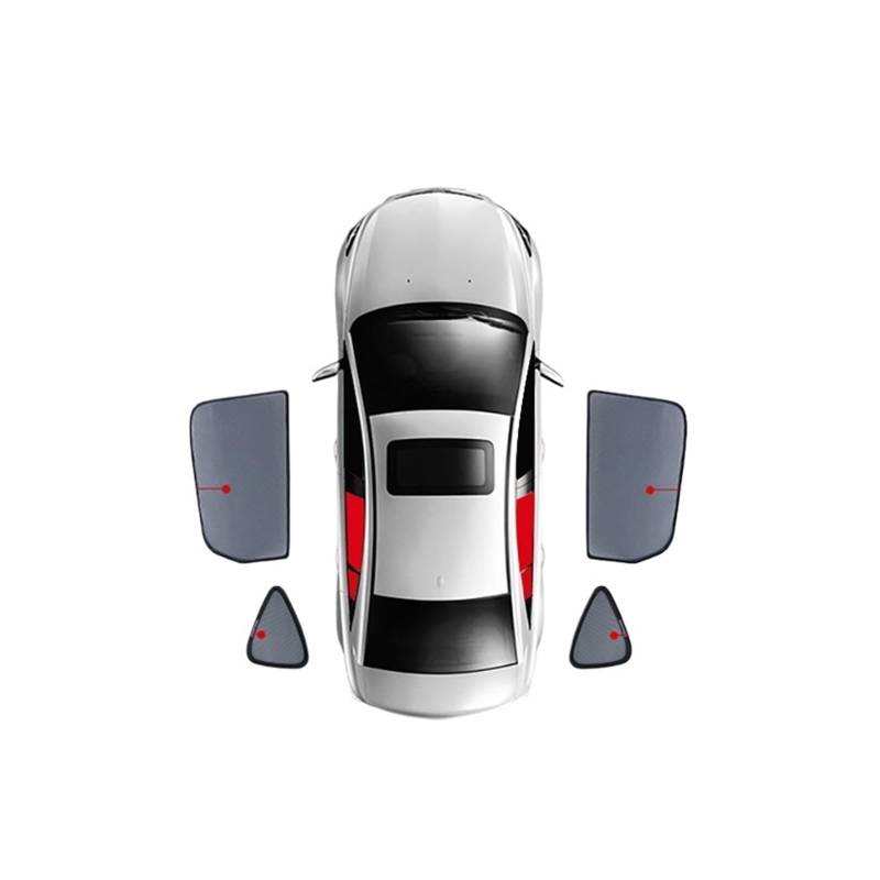 Auto Vorhänge Für Chevrolet Für Holden Für Equinox 2017-2022 Magnetische Auto Sonnenschutz Schild Frontscheibe Vorhang Hinten Seite Fenster Sonnenschutz Visier Auto Fenster Sonnenschutz(4PCS Rear Tria von Hgkqbomb