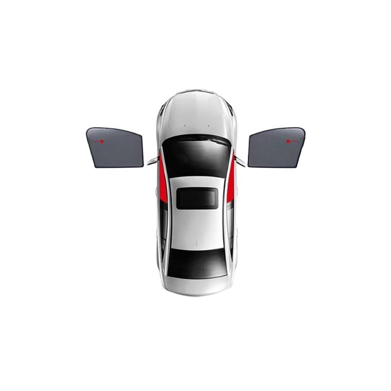 Auto Vorhänge Für Hyundai Für Kona Kauai OS 2017-2022 Magnetische Auto Sonnenschutz Visier Frontscheibe Rahmen Vorhang Hinten Seite Fenster Sonnenschutz Schild Auto Fenster Sonnenschutz(2PCS Front) von Hgkqbomb