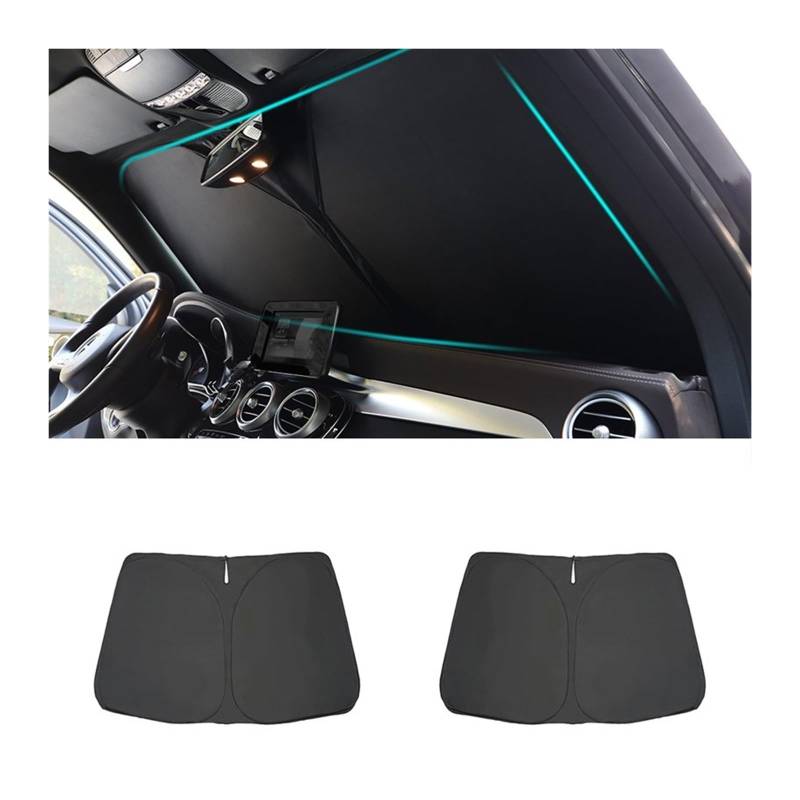Auto Vorhänge Für Hyundai Für Sonata LF 2014-2020 Magnetische Auto Sonnenschutz Frontscheibe Rahmen Vorhang Baby Hinten Seite Fenster Sonnenschutz Schild Auto Fenster Sonnenschutz(Front Windshield A) von Hgkqbomb