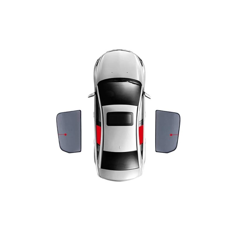 Auto Vorhänge Für Jazz Für GK 2014-2020 Fit Magnetische Auto Sonnenschutz Frontscheibe Mesh Rahmen Vorhang Baby Hinten Seite Fenster Sonnenschutz Schild Auto Fenster Sonnenschutz(2PCS Rear) von Hgkqbomb