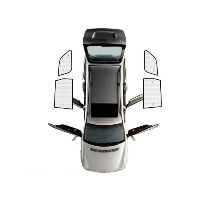 Auto Vorhänge Für Jeep Für Grand Für Cherokee Für WK2 WK 2011~2022 Auto Vollständige Abdeckung Sonnenschirme Anti-Uv Auto Zubehör Fenster Dekoration Auto Fenster Sonnenschutz(Rear Windows 4pcs) von Hgkqbomb