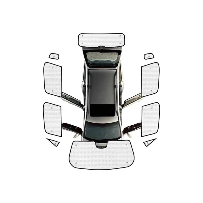 Auto Vorhänge Für Jeep Für Renegade BU 2015~2023 Auto Abdeckung Sonnenschirm Voll Surround Windschutzscheibe Fenster Visier Anti-Uv-Schutz Auto Zubehör Auto Fenster Sonnenschutz(Rear sunshades) von Hgkqbomb