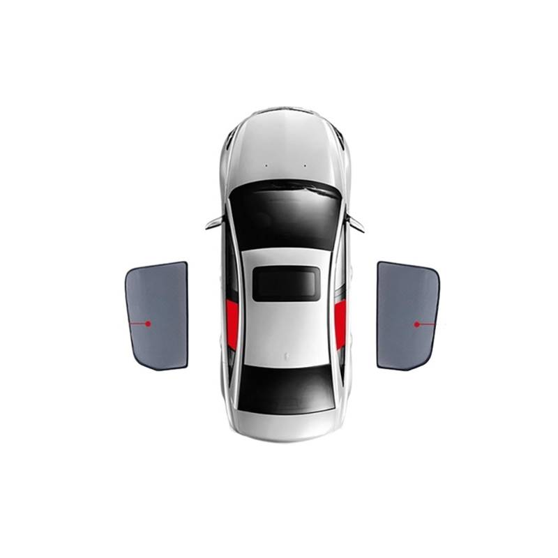 Auto Vorhänge Für Kia Für Sorento Für MQ4 2020 2021 2022 Magnetische Auto Sonnenschutz Schild Frontscheibe Vorhang Hinten Baby Seite Fenster Sonnenschutz Visier Auto Fenster Sonnenschutz(2PCS Rear) von Hgkqbomb