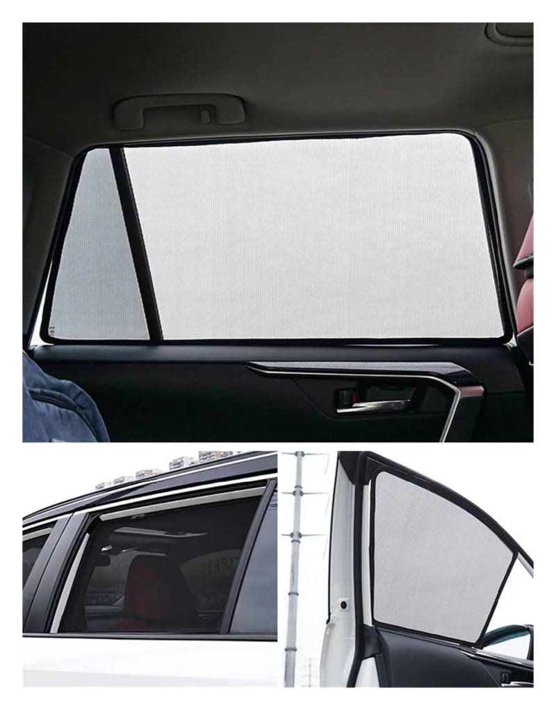 Auto Vorhänge Für Land Für Rover Für Defender 110 L663 2019-2023 Benutzerdefinierte Magnetische Auto Fenster Sonnenschutz Vorhang Mesh Front Windschutzscheibe Rahmen Auto Fenster Sonnenschutz(2PCS SID von Hgkqbomb