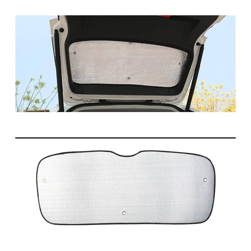 Auto Vorhänge Für MG Für Roewe Für Marvel R EV 2021 2022 2023 Volle Auto Sonnenschirm Tür Seite Fenster Sonnenschutz Sonnenschirm Pad Visier Abdeckung Vorhang Auto Fenster Sonnenschutz(Rear Windshield von Hgkqbomb