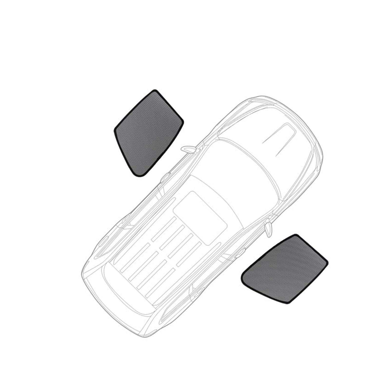 Auto Vorhänge Für Mazda 3 Sport Hatchback 2019-2023 2024 Hinten Seite Fenster Sonnenschutz Auto Sonnenschirm Magnetische Frontscheibe Mesh Vorhang Auto Fenster Sonnenschutz(2PCS Front Windows) von Hgkqbomb