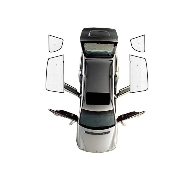 Auto Vorhänge Für Nissan Für Patrol Für Y62 Für Armada Für Infiniti QX80 QX56 2010~2023 Volle Abdeckung Sonnenschutz Windschutzscheibe Seite Fenster Shaby Visier Auto Fenster Sonnenschutz(Rear Windo von Hgkqbomb