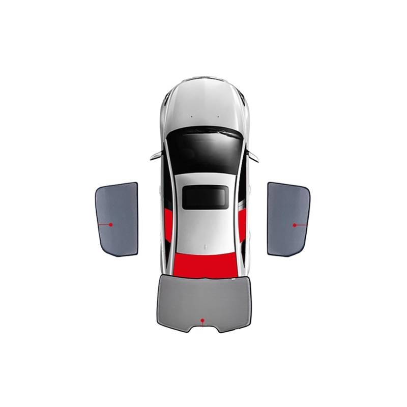 Auto Vorhänge Für Skoda Für Superb Für B8 Für Mk3 2015-2023 Magnetische Auto Sonnenschutz Schild Frontscheibe Vorhang Hinten Seite Baby Fenster Sonnenschutz Visier Auto Fenster Sonnenschutz(3PCS) von Hgkqbomb