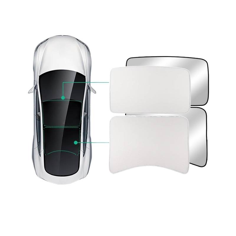 Auto Vorhänge Für Tesla Für Modell 3 2023 Sonnenschutz Schiebedach Dachfenster Sonnenblende Auto Zubehör Auto Windschutzscheibe Sonnenschirm Net Auto Fenster Sonnenschutz(M3-GA6264LIS) von Hgkqbomb