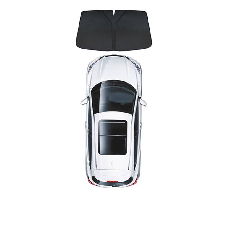 Auto Vorhänge Für Tesla Für Modell 3 Für Modell Y Auto Seite Fenster Sonnenschutz Sonnenblende Vorne Heckscheibe Privatsphäre Fenster Schild Bildschirm Auto Fenster Sonnenschutz(M3 Front Windshield) von Hgkqbomb