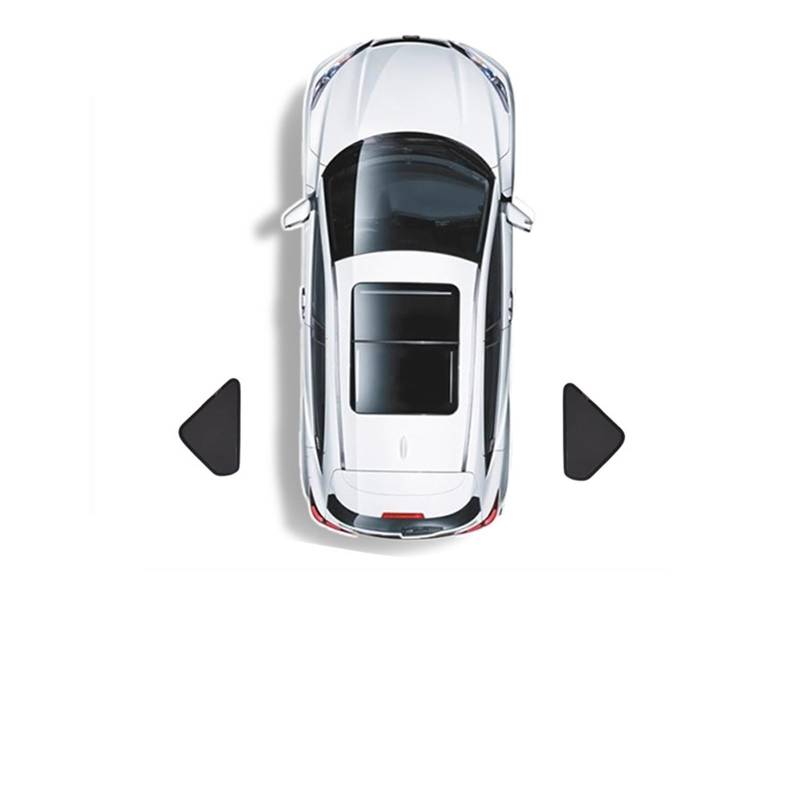 Auto Vorhänge Für Tesla Für Modell 3 Für Modell Y Auto Seite Fenster Sonnenschutz Sonnenblende Vorne Heckscheibe Privatsphäre Fenster Schild Bildschirm Auto Fenster Sonnenschutz(M3 Triangle Window) von Hgkqbomb