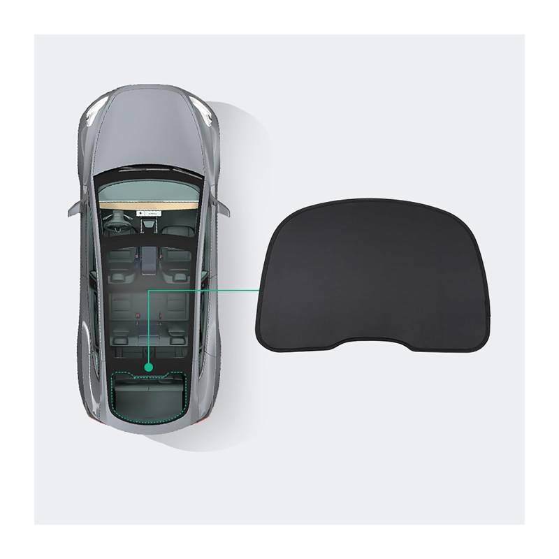 Auto Vorhänge Für Tesla Für Modell Y 2020 2021 2022 2023 Split Sonnenschutz Net Schiebedach Jalousien Anti-zusammenbruch Sonnenblende Auto Modifikation Zubehör Auto Fenster Sonnenschutz(MY-GA30L) von Hgkqbomb