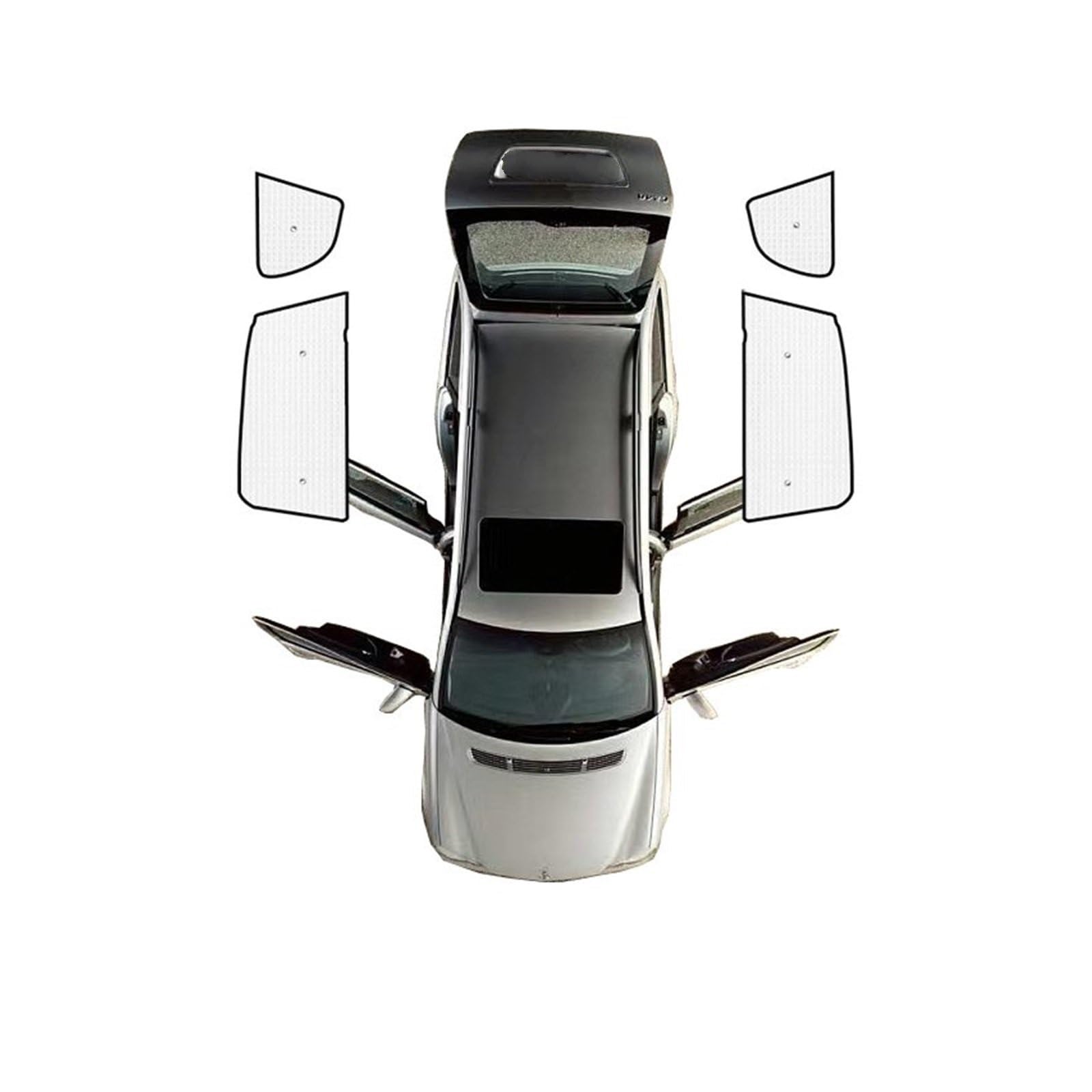 Auto Vorhänge Für Toyota Für C-HR Für AX10 2018 2019 2020 2021 2022 Volle Surround Sonnenschirme Windschutzscheibe Windows Visier Auto Zubehör Auto Fenster Sonnenschutz(Rear Windows) von Hgkqbomb