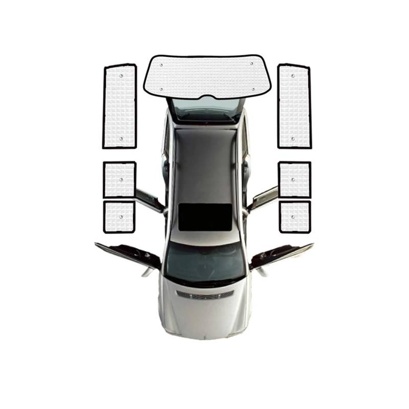 Auto Vorhänge Für VW Für Transporter Für T5 Für Caravelle Für Multivan Für Doubleback Für LWB 2003~2015 Vollständige Abdeckung Sonnenschirme Auto Visier Zubehör Auto Fenster Sonnenschutz(Rear sunsha von Hgkqbomb