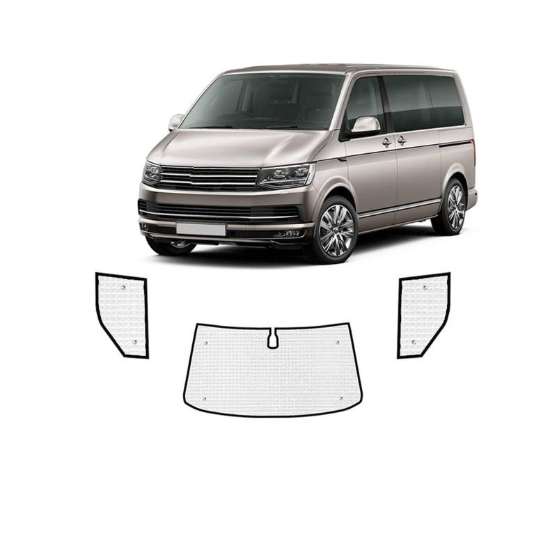 Auto Vorhänge Für VW Transporter Caravelle Multivan Doubleback T5 SWB 2003~2015 Auto Vollabdeckungen Sonnenblende Fenster Visier Zubehör Auto Fenster Sonnenschutz(Front Windows) von Hgkqbomb