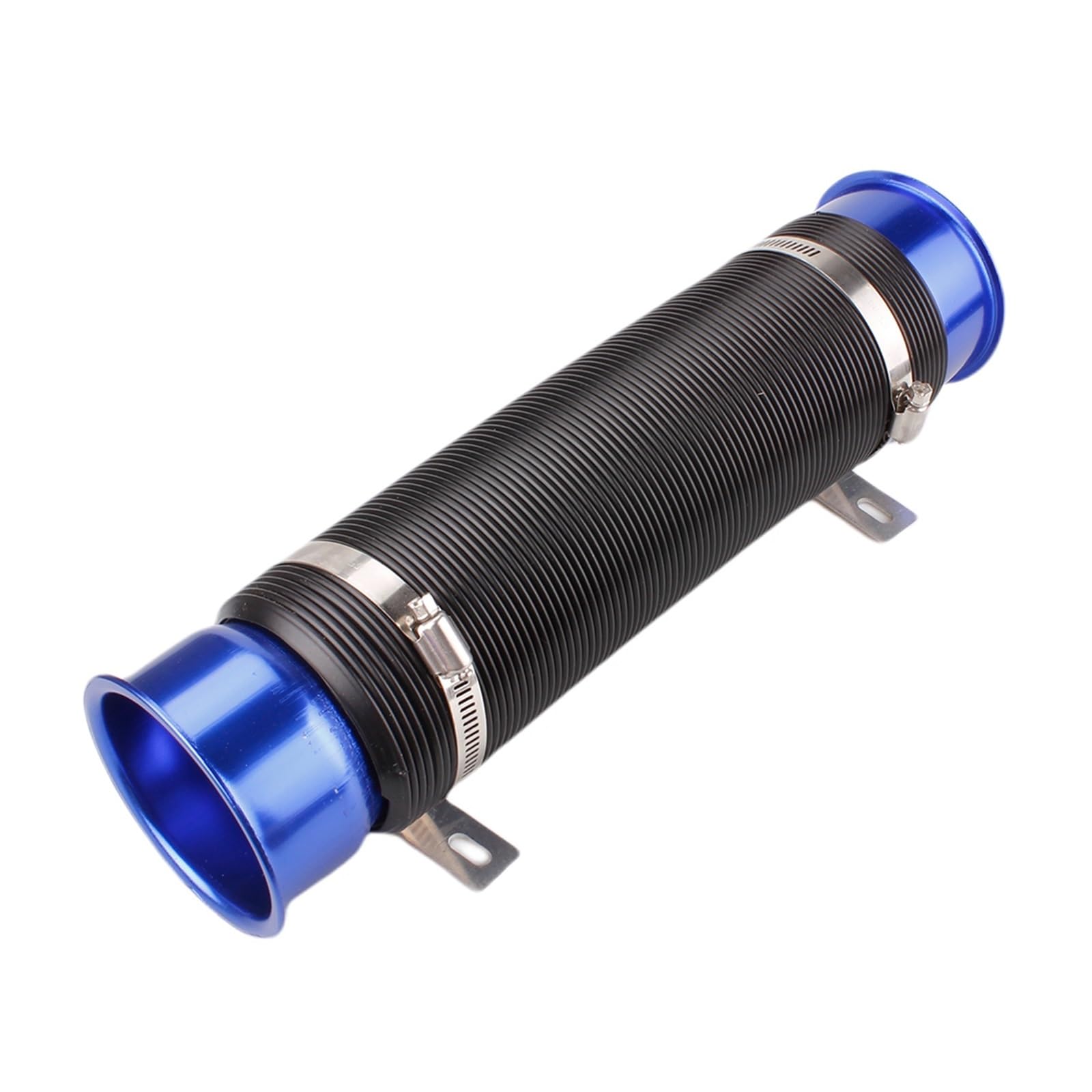 Lufteinlass Schlauch 2023 1 Stück 76 MM Auto Cold Air Turbo Intake Einlassrohr Einstellbares Flexibles Kanalrohr Schlauch Cold Feed Kanalrohr Auto Ansaugrohr(Blau) von Hgkqbomb