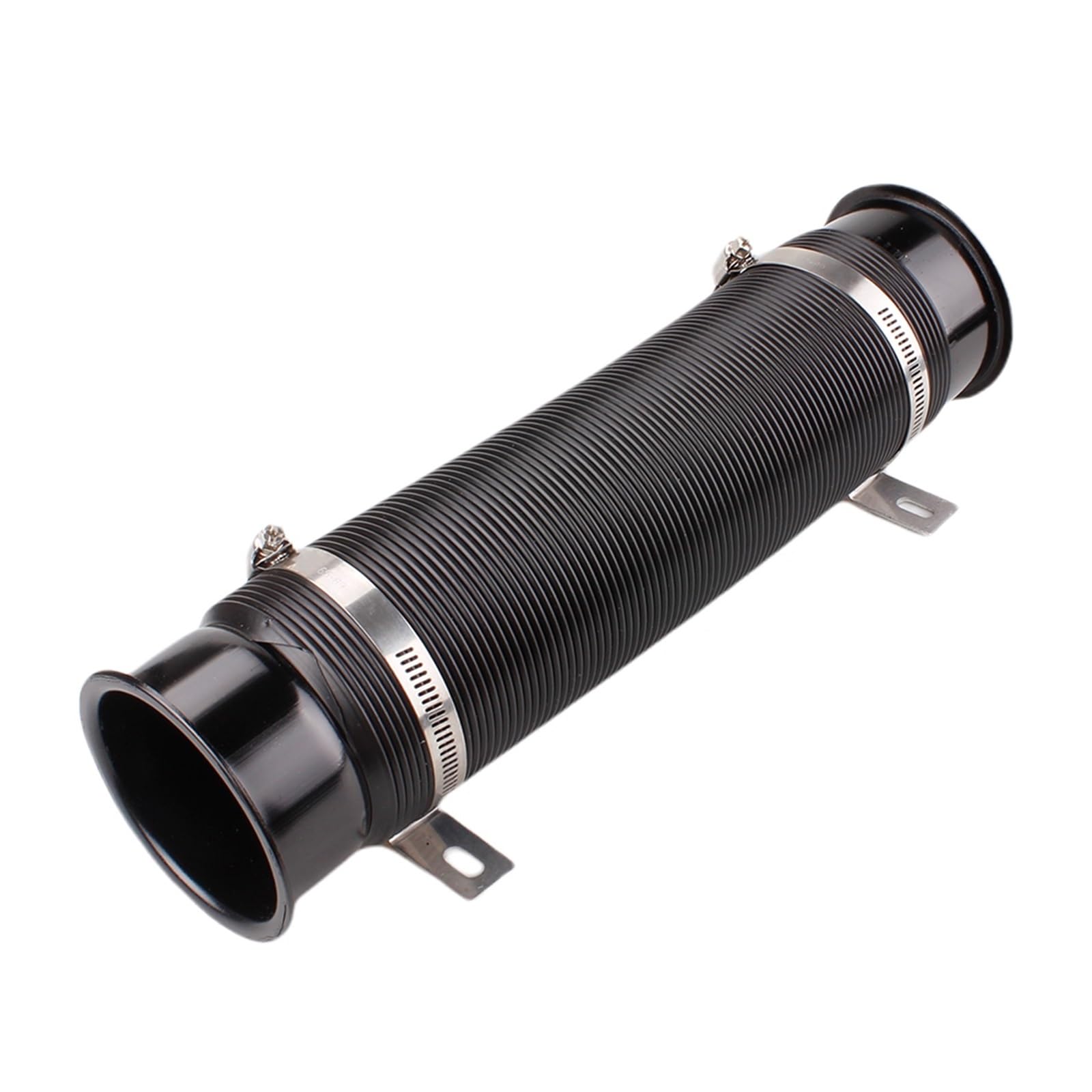 Lufteinlass Schlauch 2023 1 Stück 76 MM Auto Cold Air Turbo Intake Einlassrohr Einstellbares Flexibles Kanalrohr Schlauch Cold Feed Kanalrohr Auto Ansaugrohr(Schwarz) von Hgkqbomb