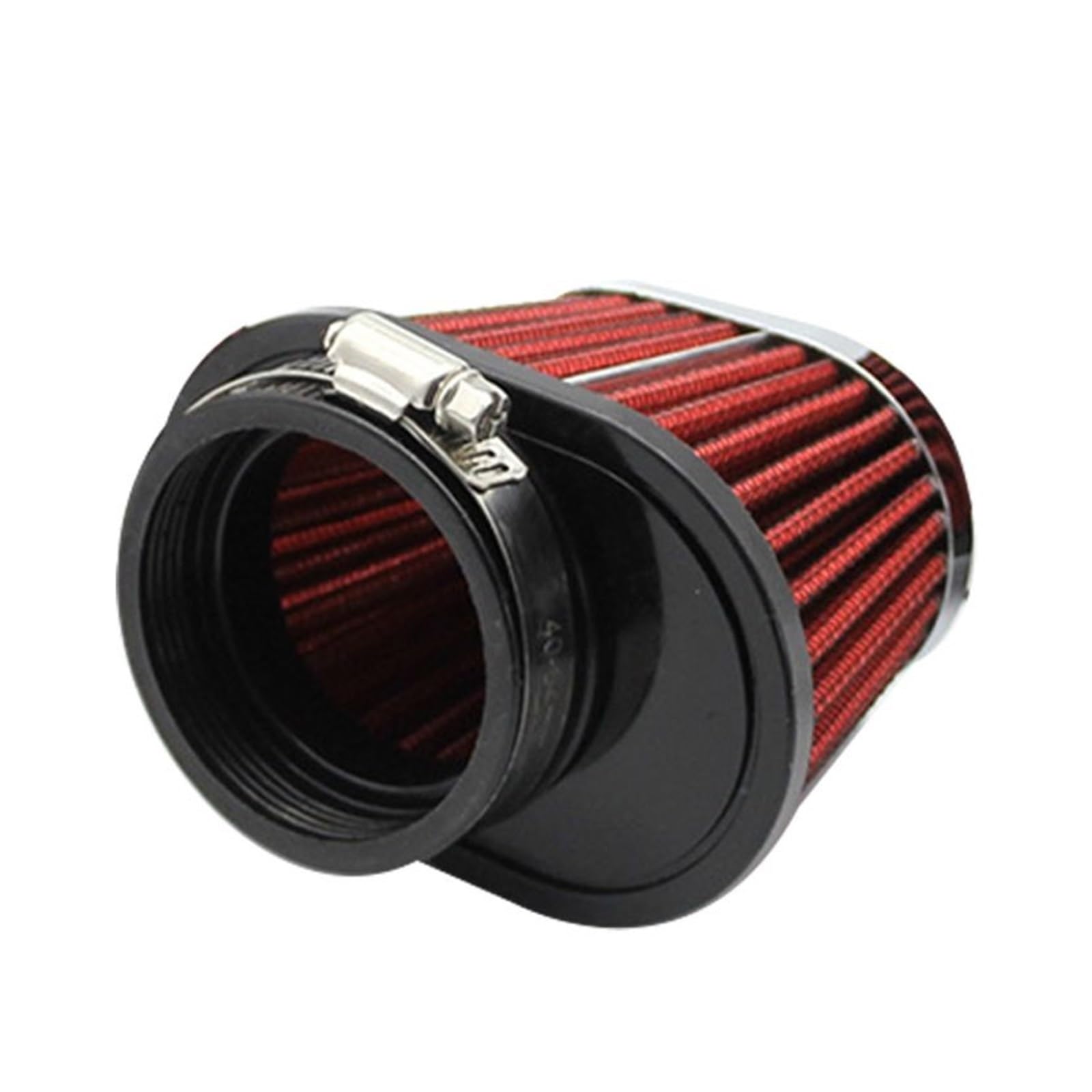 Lufteinlass Schlauch 51/55/60mm Universal Motorrad Luftfilter Auto Motorrad Air Intake Zubehör 2025 Auto Ansaugrohr(Red-1) von Hgkqbomb