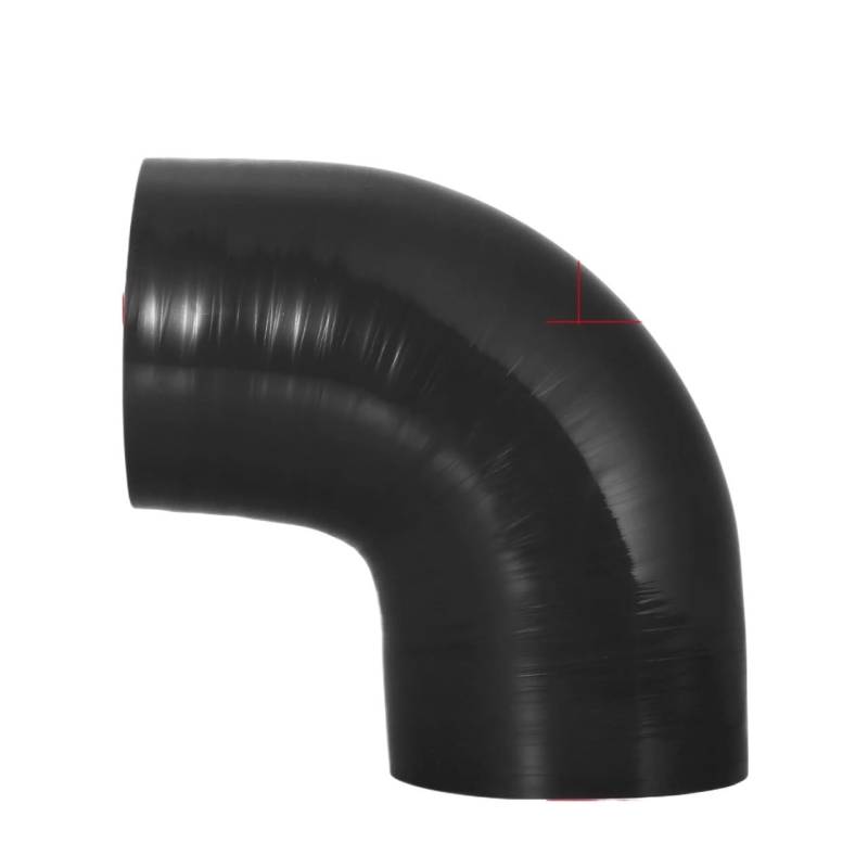 Lufteinlass Schlauch 90 Grad 38 MM-102 MM Innendurchmesser. Ellenbogenschlauch Silikonschlauch Schlauchverbinder Ladeluftkühlerrohr Für Luft-Turbo-Ansaugrohr Auto Ansaugrohr(89mm ID Black) von Hgkqbomb