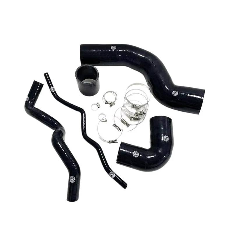 Lufteinlass Schlauch Für A3 TT MK1 1.8T 180PS Für VW Für Golf Für Jetta Für Bora Für GTI MK4 PQ34 1.8T 1996-2005 Turbo Silikon Ladeluftkühler Turbo Boost Schlauch Kit Auto Ansaugrohr(K8-002 Black) von Hgkqbomb