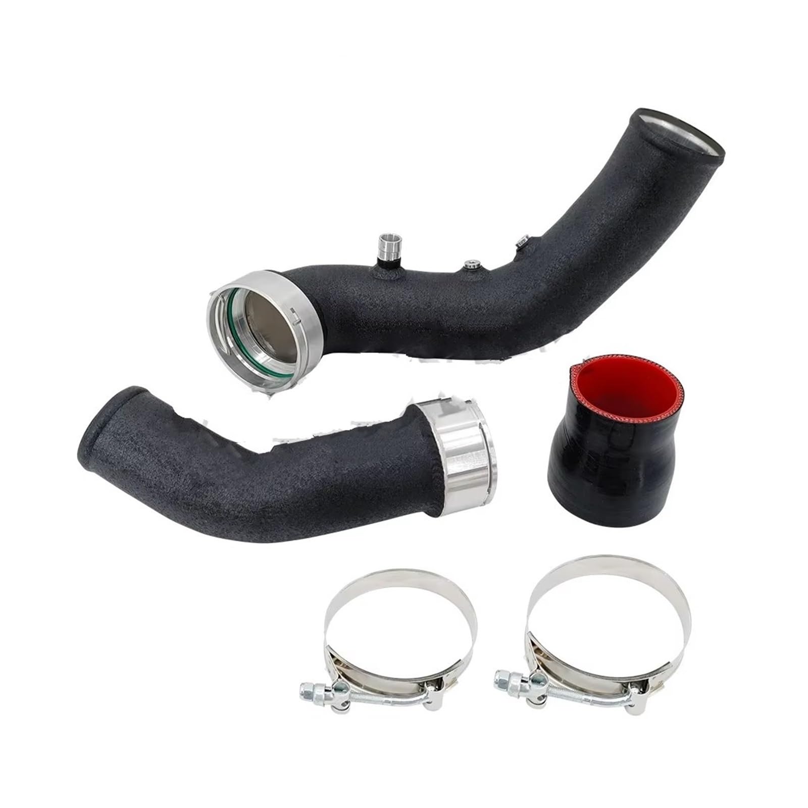 Lufteinlass Schlauch Für N55 F25 X3 F26 X4 F3X F2X Intake Ladung Rohr Ladeluftkühler Turbo Kit 13717604033 Auto Ansaugrohr(N55 F26 X3-black) von Hgkqbomb