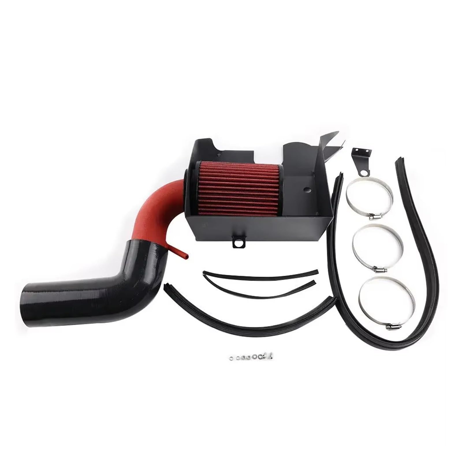 Lufteinlass Schlauch Schwarzes Luftansaugrohr + Hitzeschildfilter Für A3 Q2 Q3 Auto Ansaugrohr(RED and BLACK) von Hgkqbomb