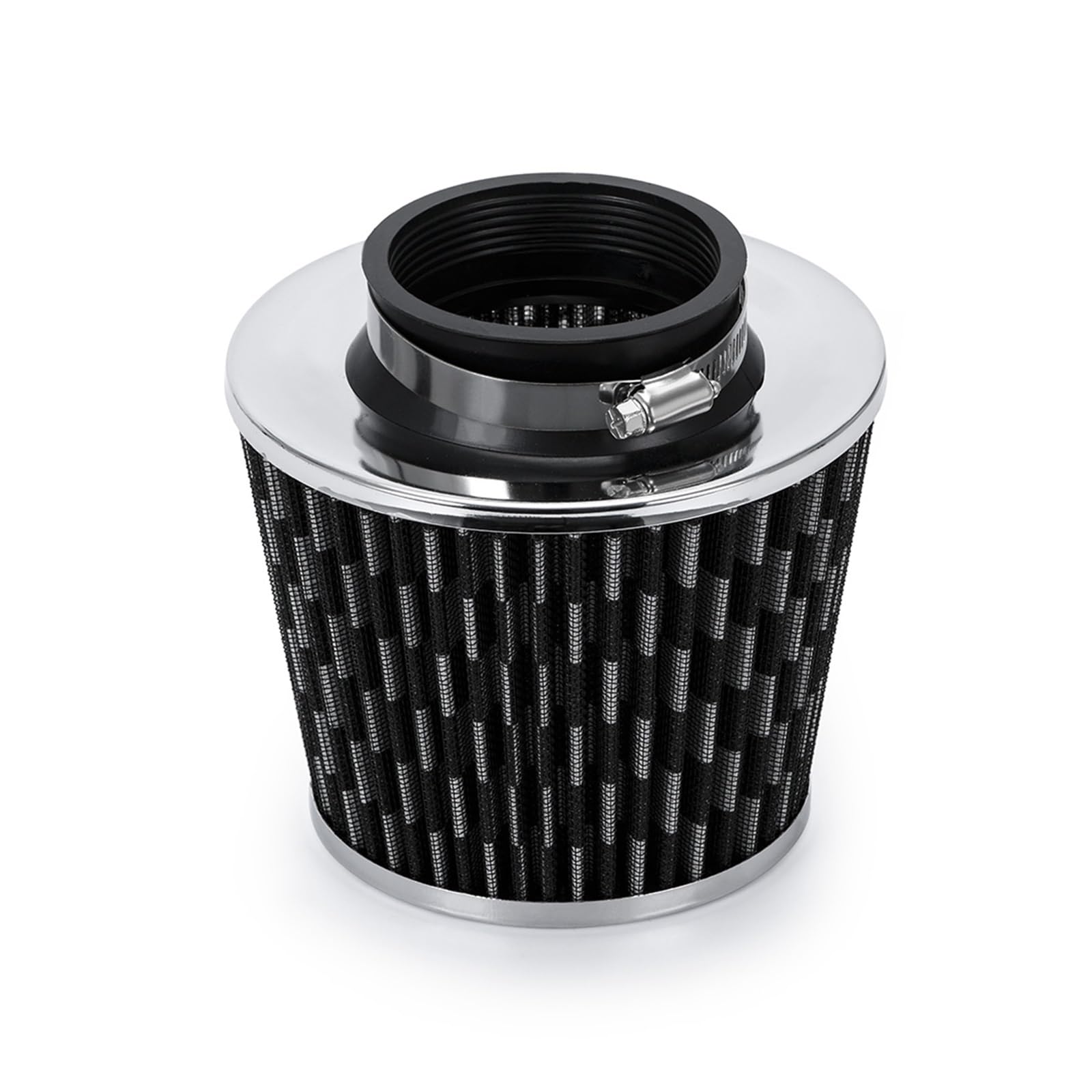 Lufteinlass Schlauch Universeller 3" 76mm Luftfilter & Kaltluftansaugrohr Turbo-Ansaugrohr-Kit Mit Luftfilterkegel VR-AIT28+IMK14 Auto Ansaugrohr(AsPicture) von Hgkqbomb
