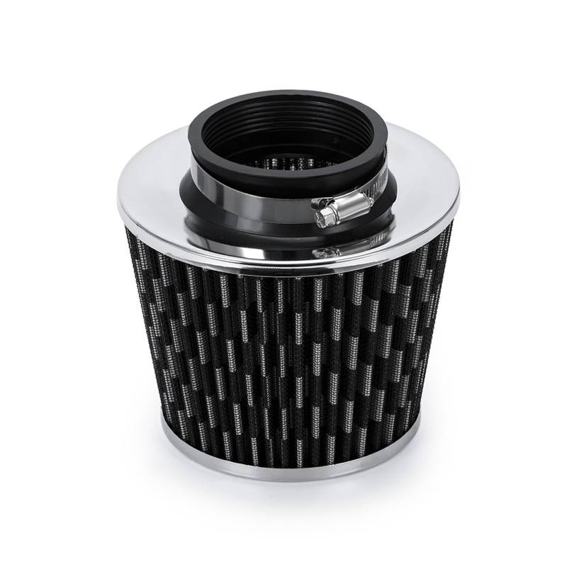 Lufteinlass Schlauch Universeller 3" 76mm Luftfilter & Kaltluftansaugrohr Turbo-Ansaugrohr-Kit Mit Luftfilterkegel VR-AIT28+IMK14 Auto Ansaugrohr(AsPicture) von Hgkqbomb