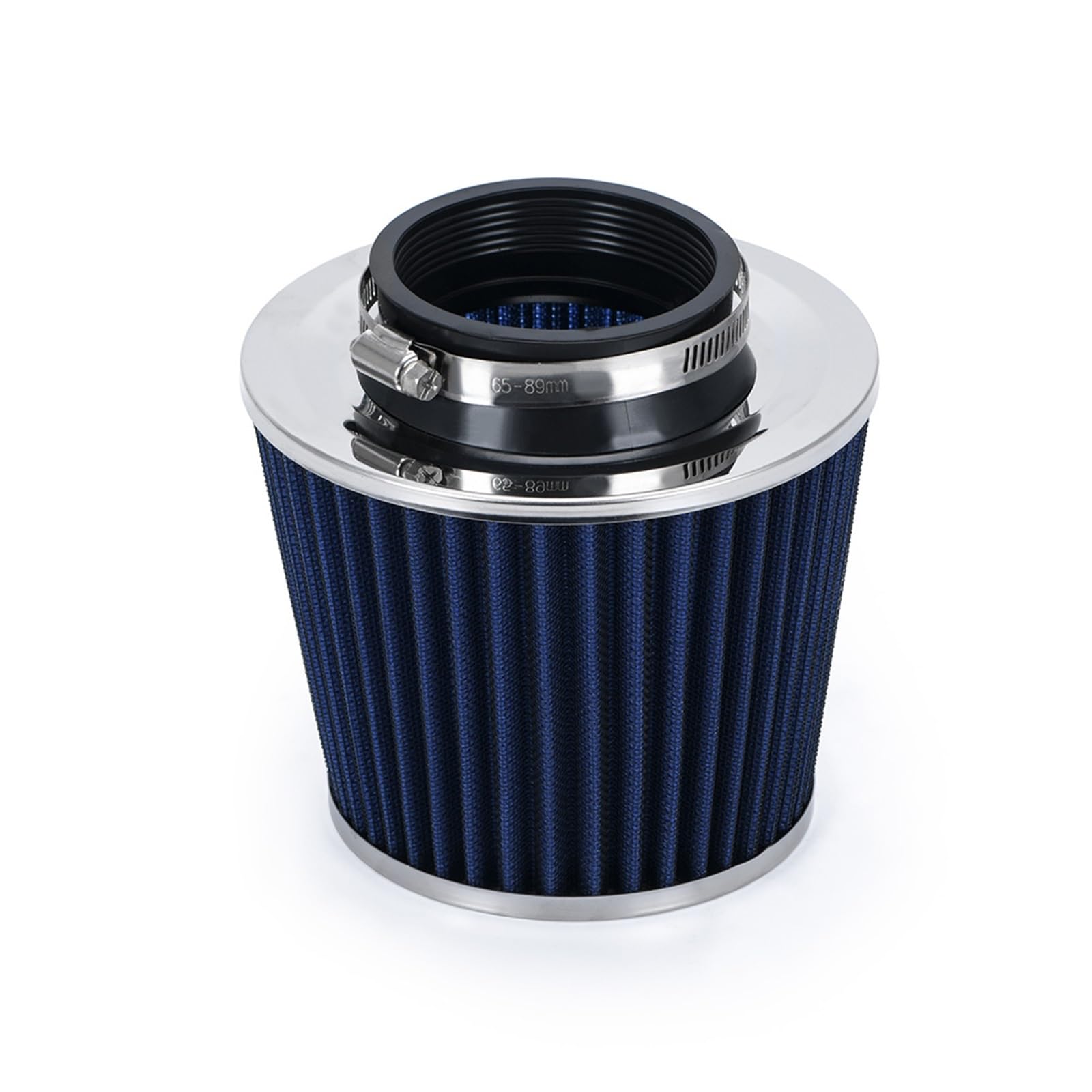 Lufteinlass Schlauch Universeller 3" 76mm Luftfilter & Kaltluftansaugrohr Turbo-Ansaugrohr-Kit Mit Luftfilterkegel VR-AIT28+IMK14 Auto Ansaugrohr(Blau) von Hgkqbomb