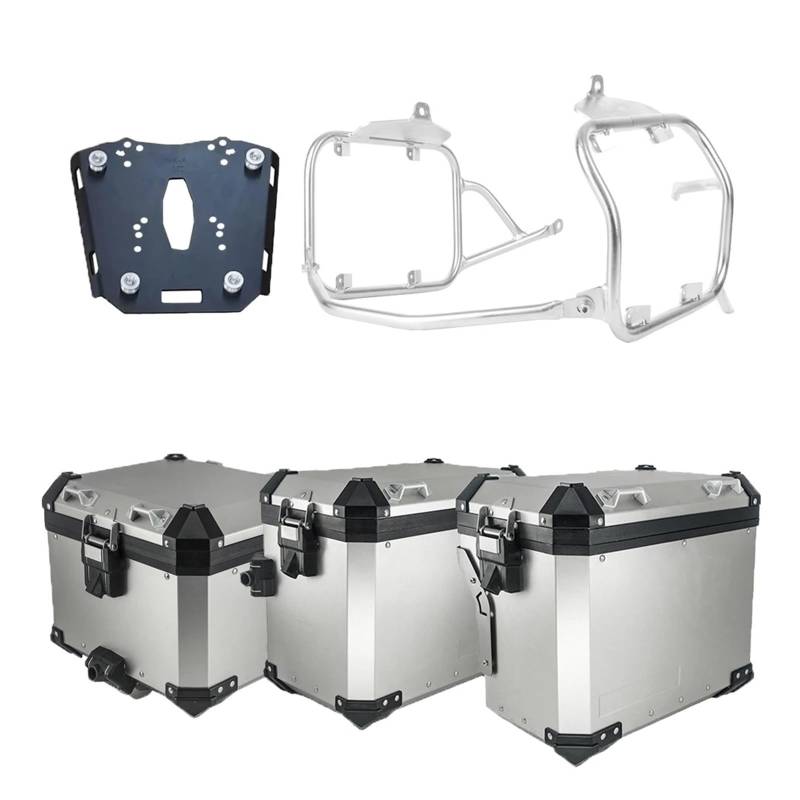 Motorrad Gepäckträger Für VOGE 525DSX 500DSX 2023-2024 500 525 DSX Motorrad Aluminium Gepäck Box Seite Box Sattel Halterung Top Case Pannier Rack Hinterradgepäckträger(SL 3 Box SL Rack) von Hgkqbomb