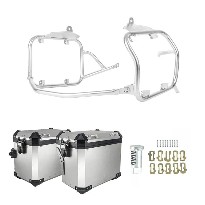 Motorrad Gepäckträger Für VOGE 525DSX 500DSX 2023-2024 500 525 DSX Motorrad Aluminium Gepäck Box Seite Box Sattel Halterung Top Case Pannier Rack Hinterradgepäckträger(SL Side Box SL Rack) von Hgkqbomb