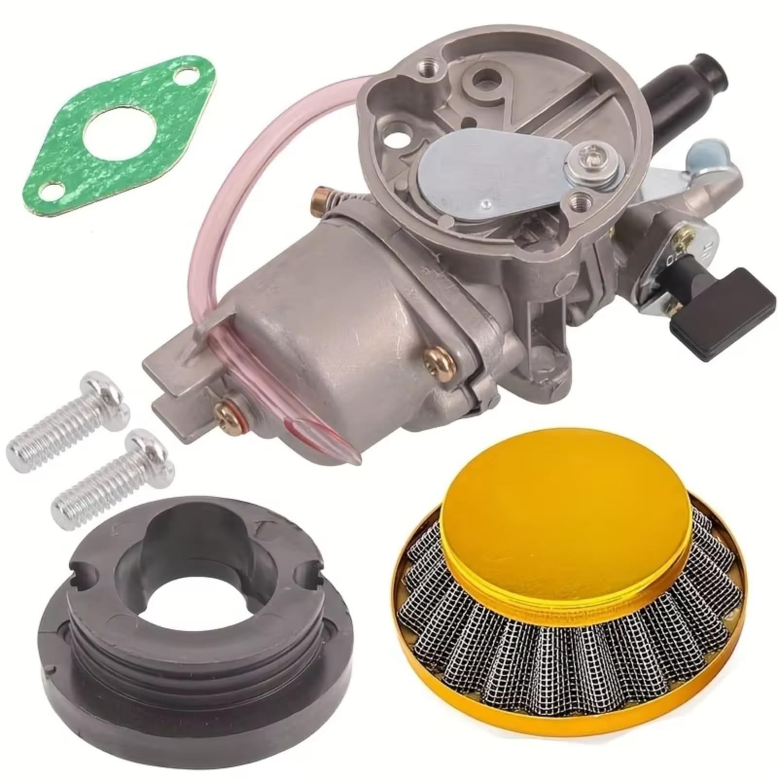 Filter Ansaugreiniger 2-Takt-Vergaser Mit Pod-Luftfilter, Ansaugkrümmer Für 43 Cc, 47 Cc, 49 Cc, Luftgekühltes ATV, Quad, Dirt Pocket Bike Motorrad Luftfilter(C) von Hguvsjd