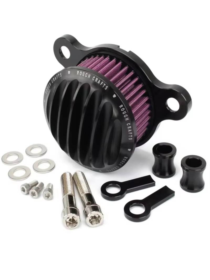 Filter Ansaugreiniger Für Sportster XL883 XL1200C 48 72 1991-2022 Motorrad Luftfilter Reiniger Intake Filter System Kit Motorrad Luftfilter(Black red) von Hguvsjd