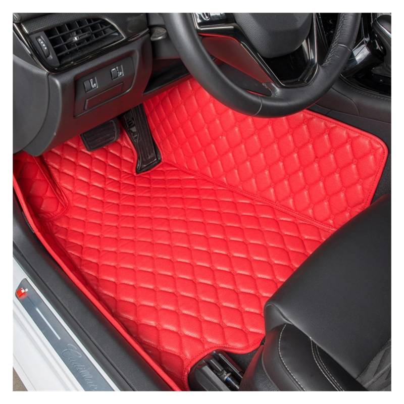 Kofferraumwanne Für 718 Für Boxster Für Cayman 987 2019 2020 2014 981 982 3D Leder Kofferraummatte Cargo-Liner Abdeckungen Heck Kofferraum Protektor Pad(Red,Rear) von Hguvsjd