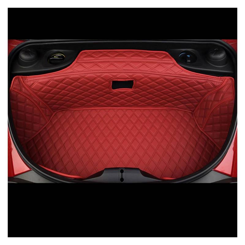 Kofferraumwanne Für 718 Für Boxster Für Cayman Auto Vorne Hinten Kofferraummatte Anti-schmutzig Schutz Innen Liner Abdeckung Pad Heck Kofferraum Protektor Pad(Red) von Hguvsjd