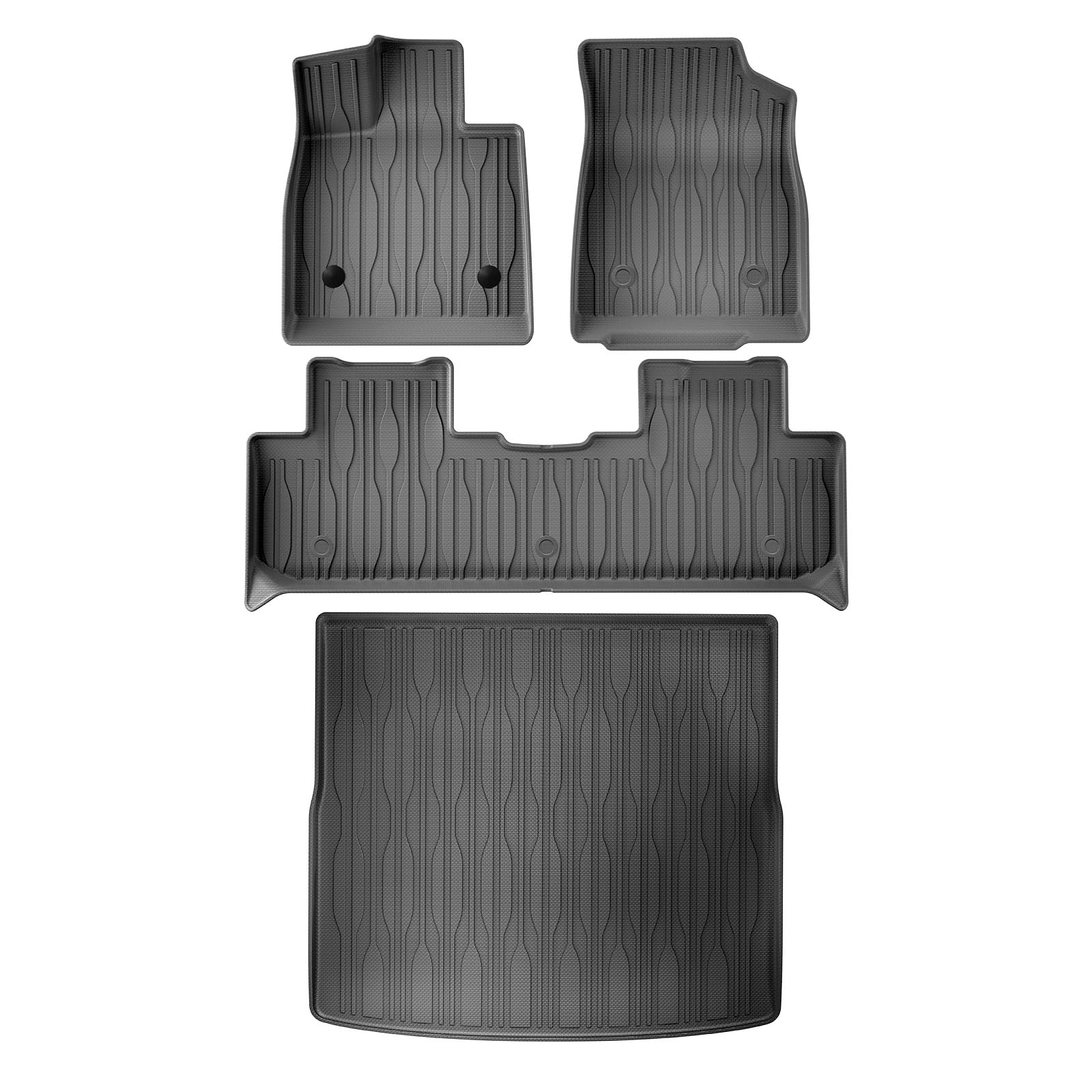 Kofferraumwanne Für BYD Für Song Plus EV/DMI Für Sealion 6 2021-2024 Für Seal U Auto-Fußmatten Kofferraumpolster TPE 3D-Fußmatte Heck Kofferraum Protektor Pad(LHD 4PCS) von Hguvsjd