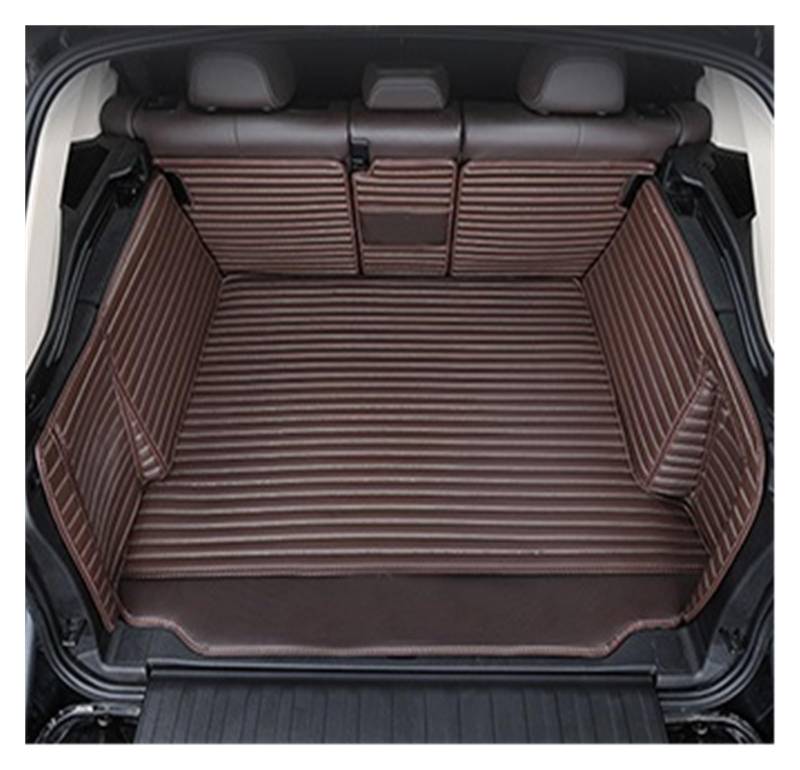 Kofferraumwanne Für Chevrolet Für Malibu 2016-2021 Leder Kofferraum Matte Cargo-Liner Zubehör Innen Boot Heck Kofferraum Protektor Pad(Coffee) von Hguvsjd